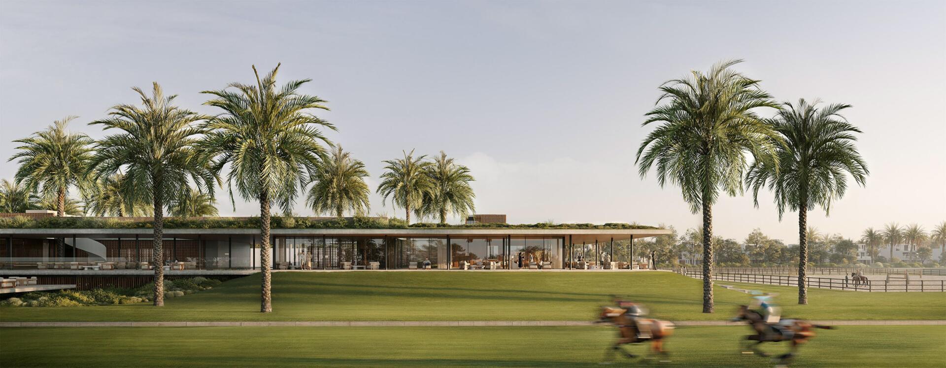 חצר פנימית עם מים וילה Grand Polo Club