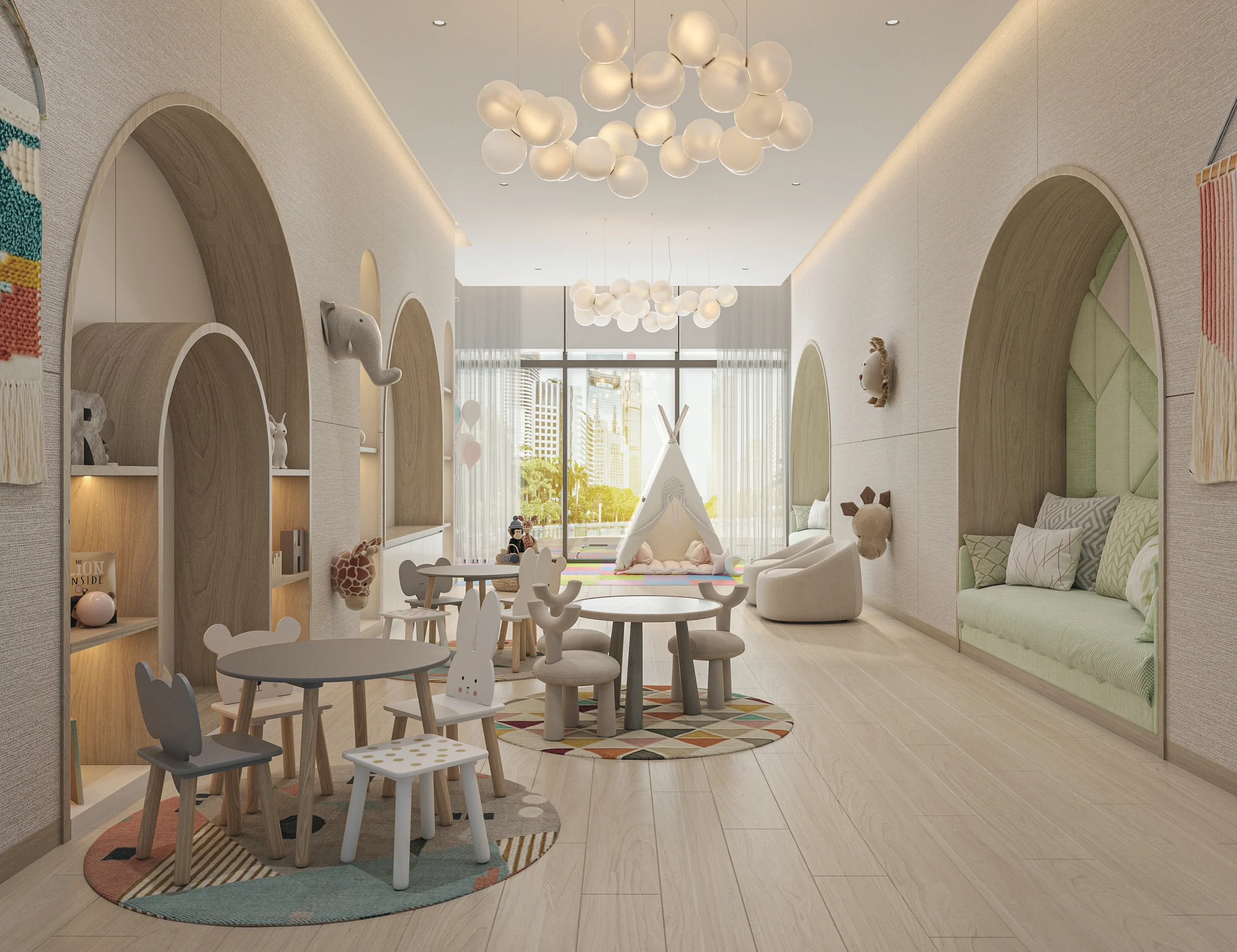 אזור משחקים מקורה Azizi Leily