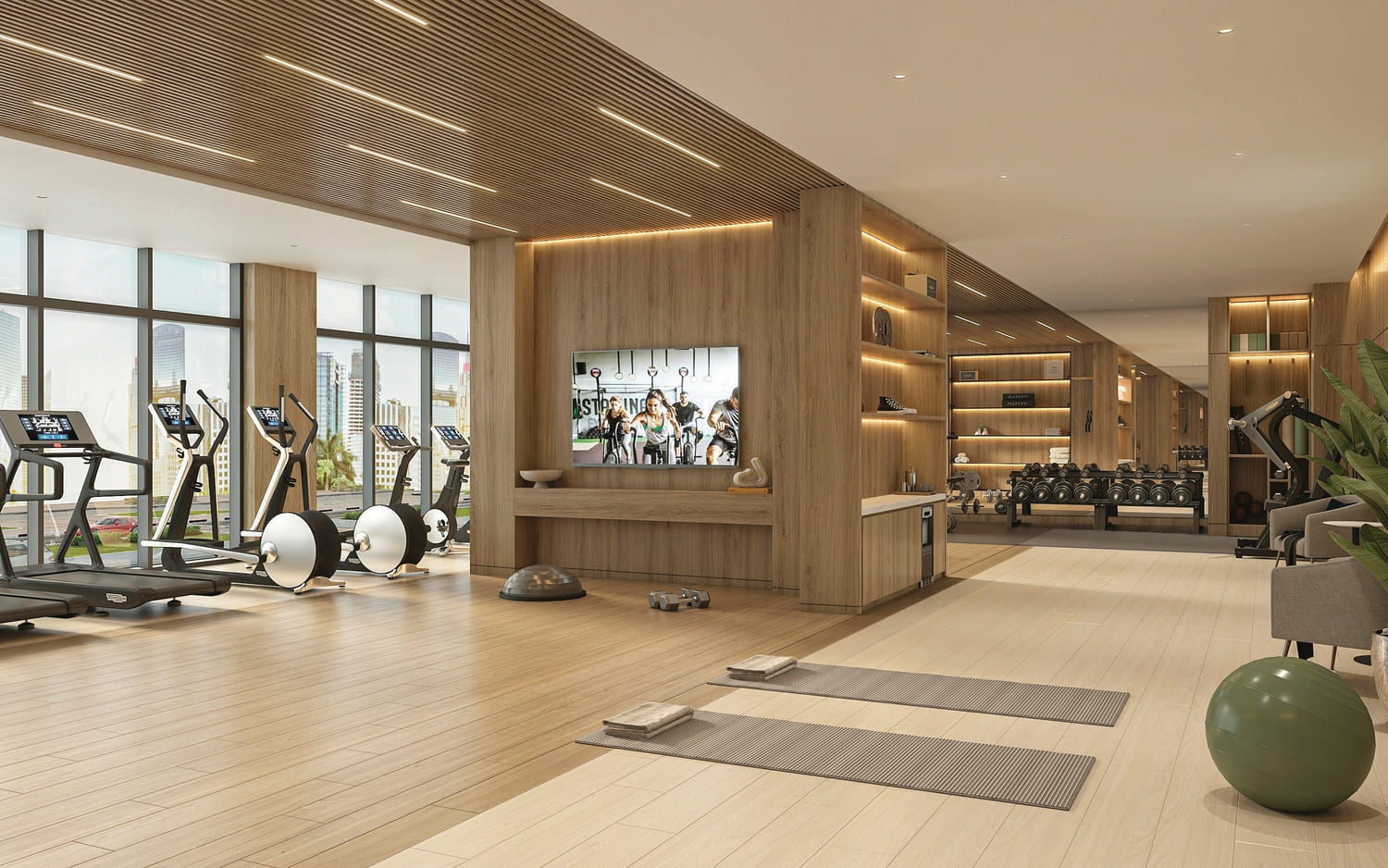 חדר כושר מאובזר