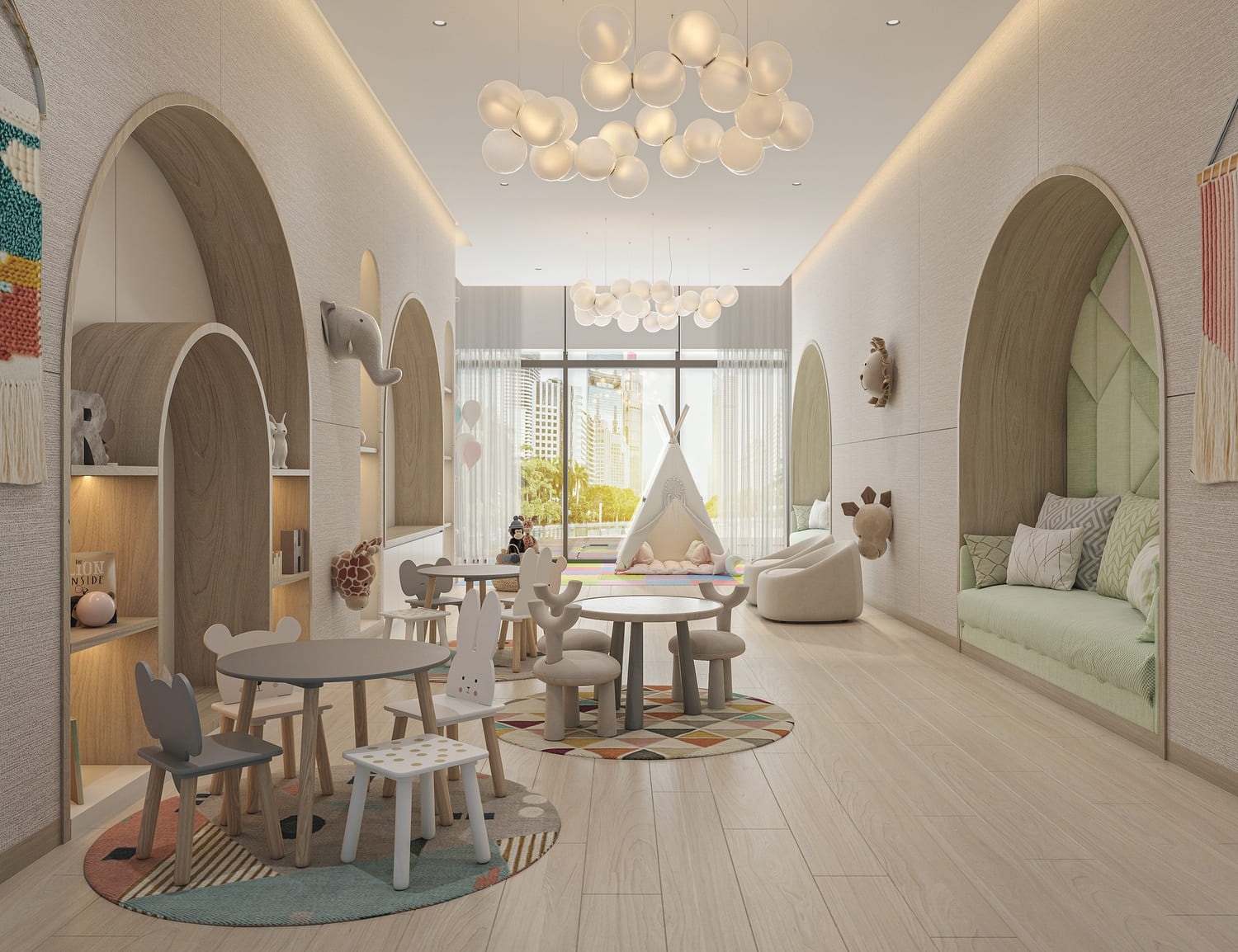 אזור משחקים לילדים