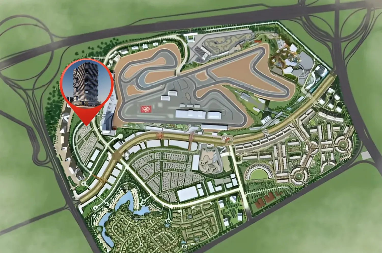 Binghatti Sky Terraces מגדל מגורים מוטור סיטי דובאי