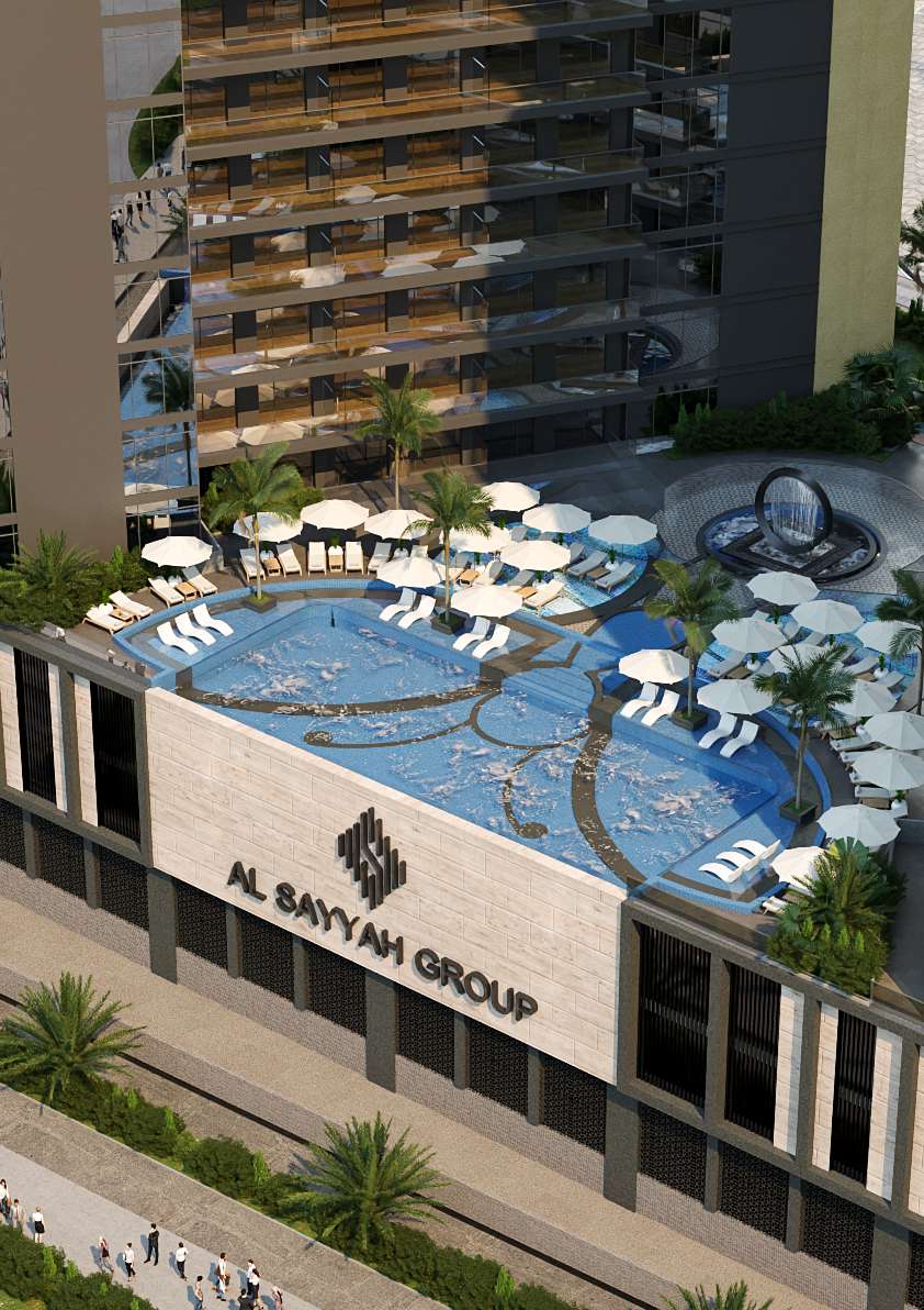 בריכת שחייה Butterfly Towers