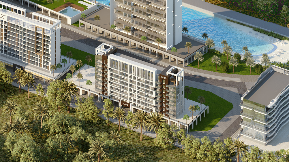 ריביירה 55 פנים הדירה Azizi