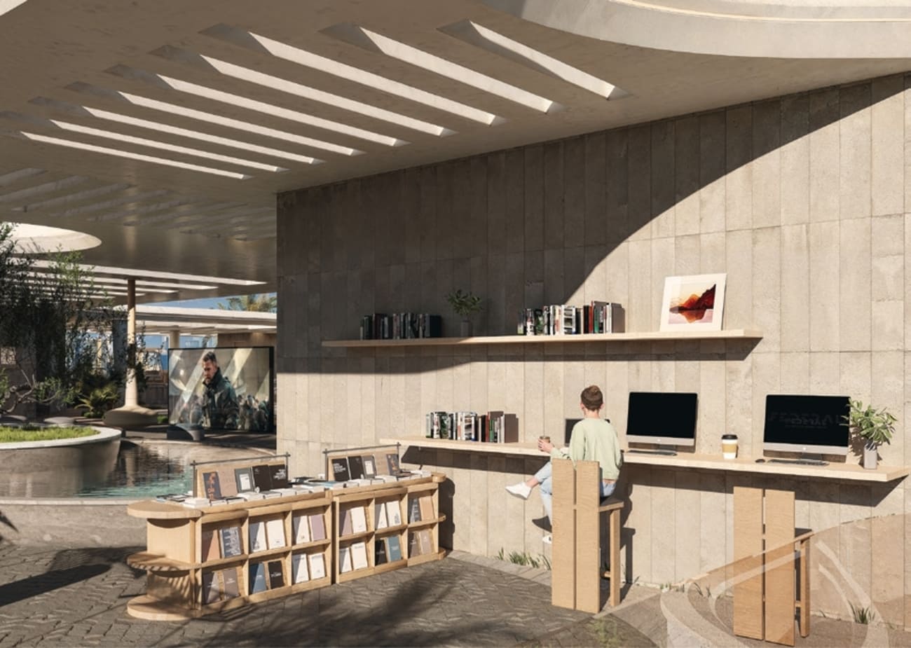 עבודה משותפים על הגג The Boulevard