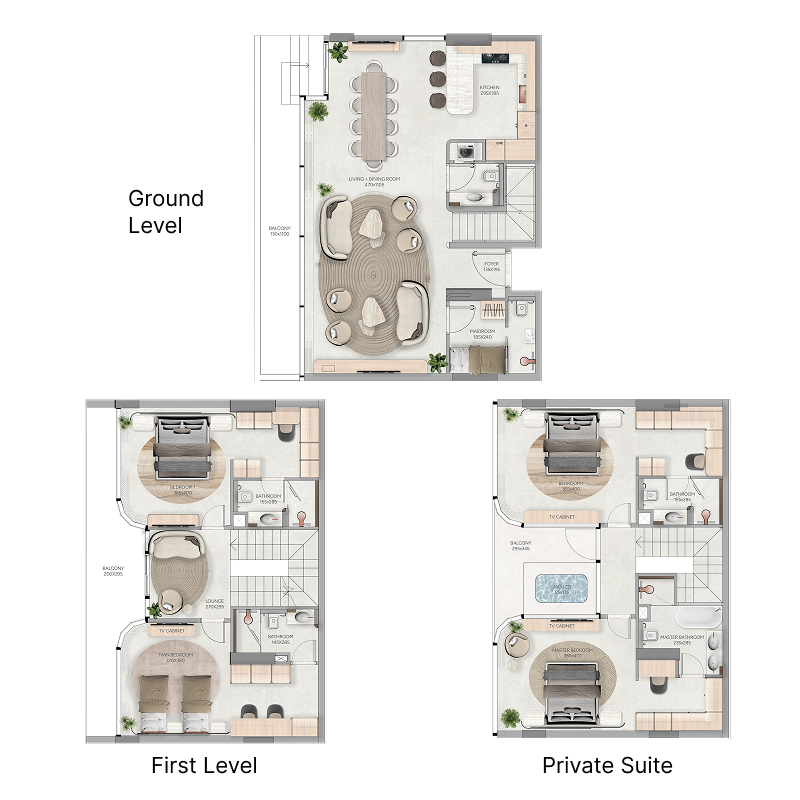 בית עירוני 4 חדרי שינה