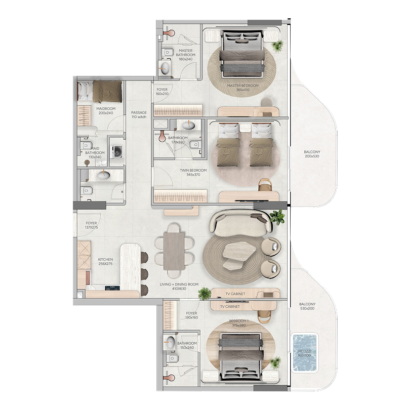 דירת 3 חדרי שינה